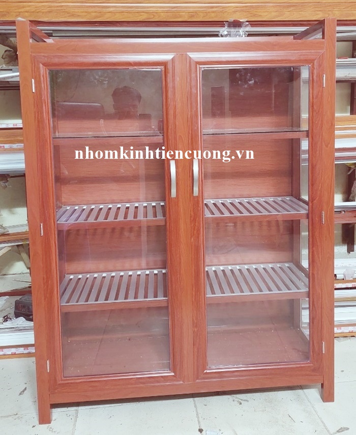 Giá của tủ nhôm đựng chén bát 1 Giá của tủ nhôm đựng chén bát