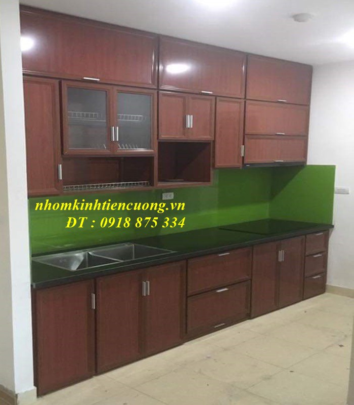 Báo giá tủ bếp nhôm kính vân gỗ mới nhất hiện nay Báo giá tủ bếp nhôm kính vân gỗ mới nhất hiện nay