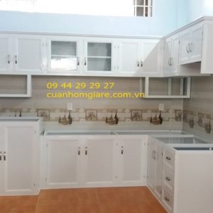 Tủ bếp nhôm kính giá rẻ tphcm
