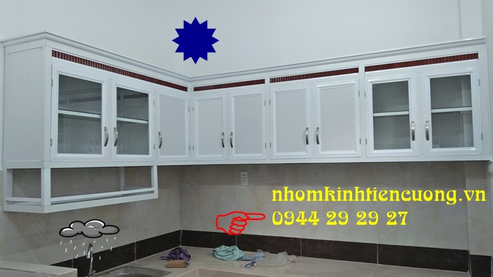 tu-bep-nhom-kinh-treo-tuong-dep-tphcm Tủ bếp nhôm kính treo tường sơn tĩnh điện đẹp tphcm