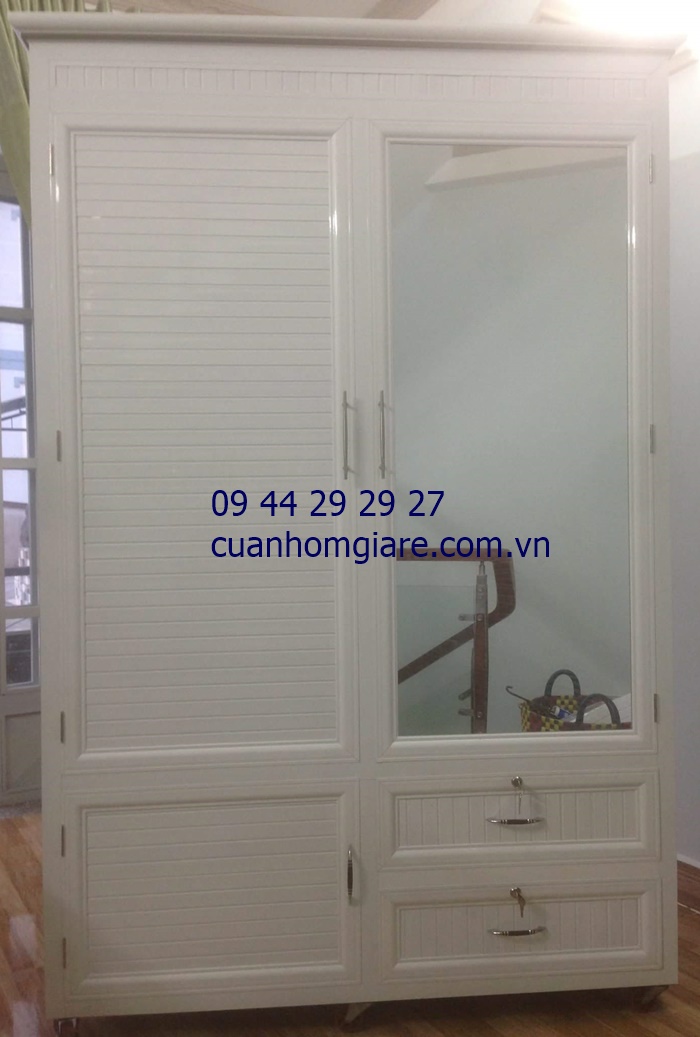 Tủ quần áo nhôm kính sơn tĩnh điện đẹp giá rẻ Tủ quần áo nhôm kính sơn tĩnh điện đẹp giá rẻ