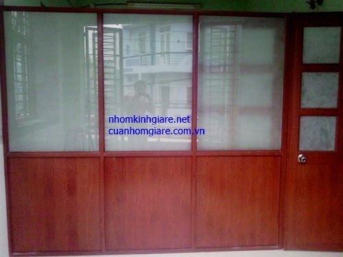 Mẫu vách ngăn nhôm kính đẹp
