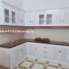 Tủ bếp treo tường nhôm kính